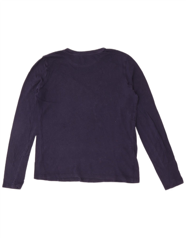 Gap Damen Graphic Top Langarm UK 14 Medium Marineblau