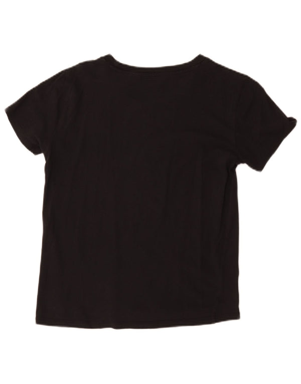 Levi's Womens Graphic T-Shirt Top UK 6 XS Black Cotton