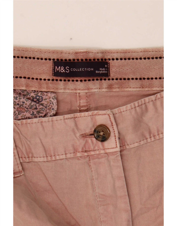 Marks & Spencer Damen Chinoshorts UK 14 Large W34 Pink