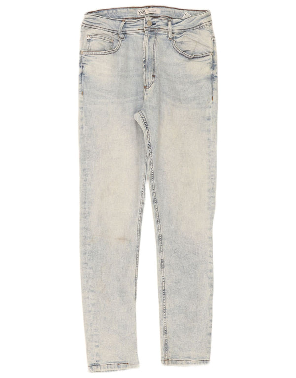 Zara Herren Skinny Jeans EU 44 Large W34 L31 Blaue Baumwolle