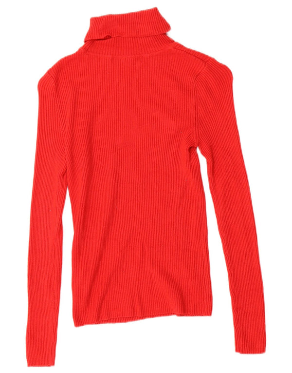 Marks & Spencer Damen Top Langarm UK 8 Small Rote Viskose