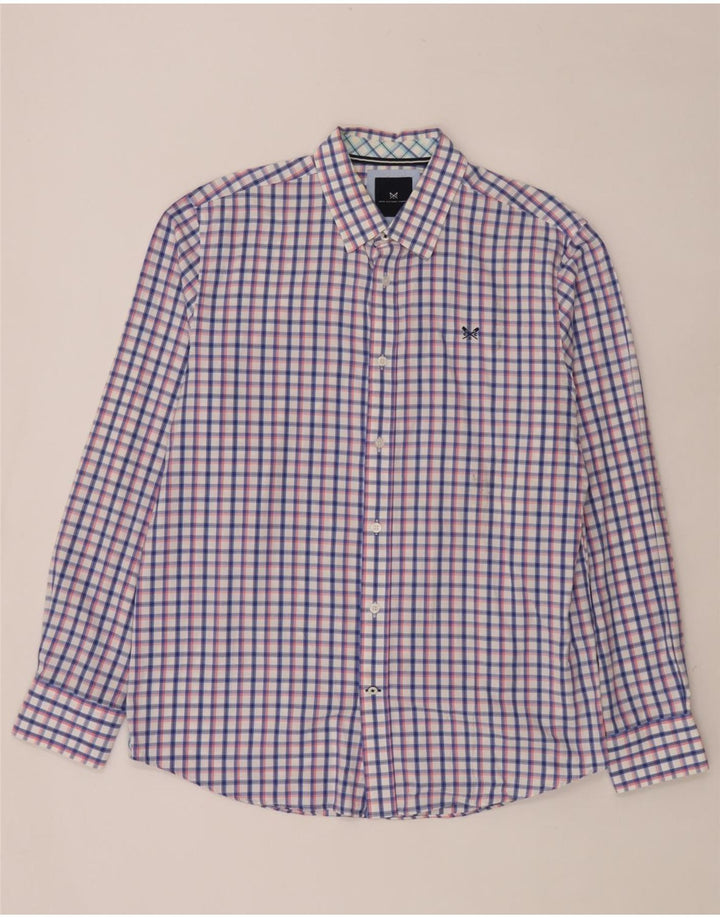 Crew Clothing Herren-Hemd mit klassischer Passform, großes, mehrfarbiges Karomuster