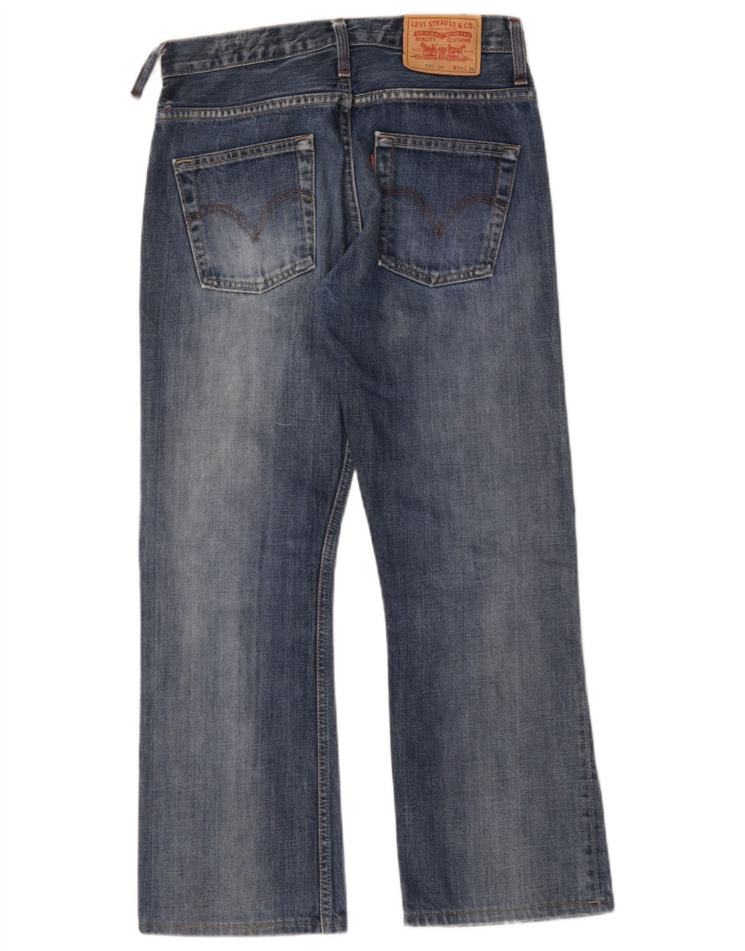 Levi's Herren 507 Bootcut Jeans W30 L28 Blaue Baumwolle