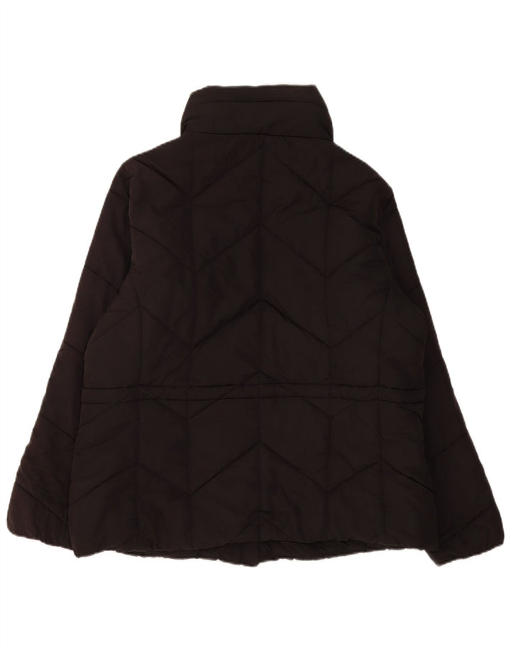Marks & Spencer Damen Wattierte Jacke UK 18 XL Schwarz Polyester