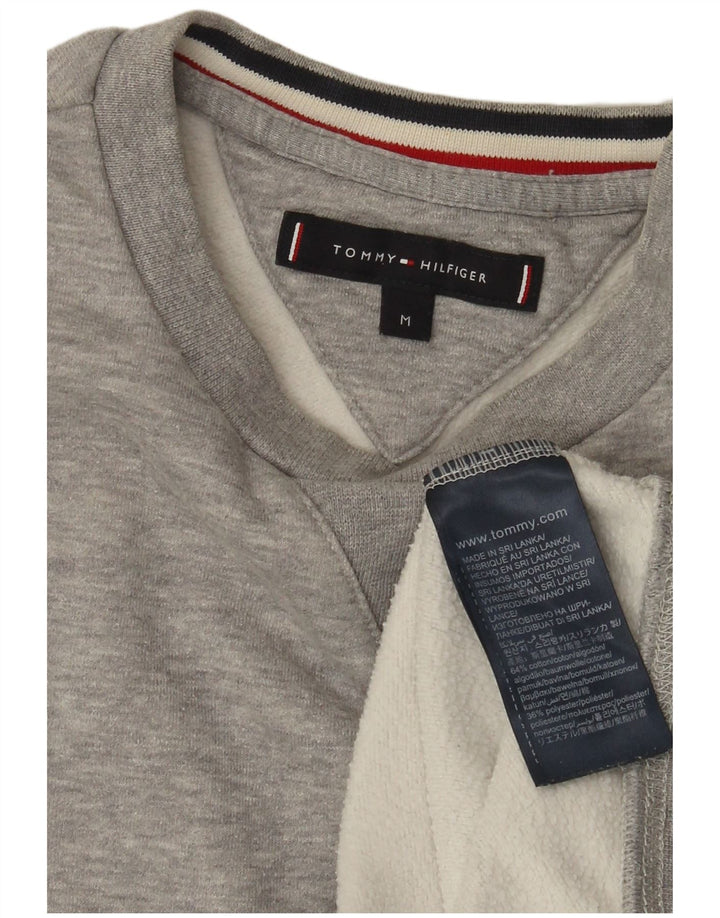 Tommy Hilfiger Herren-Sweatshirt mit Grafik, Mittelgrau, Farbblock