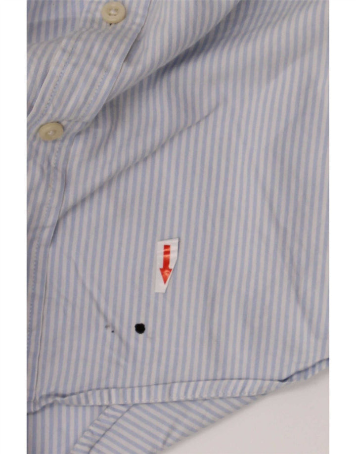 Tommy Hilfiger Herrenhemd 2XL blau gestreift aus Baumwolle