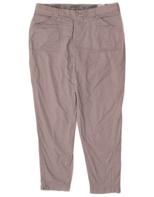 Lee Damen Riders Slim Chinohose US 12 Large W34 L27 Graue Baumwolle