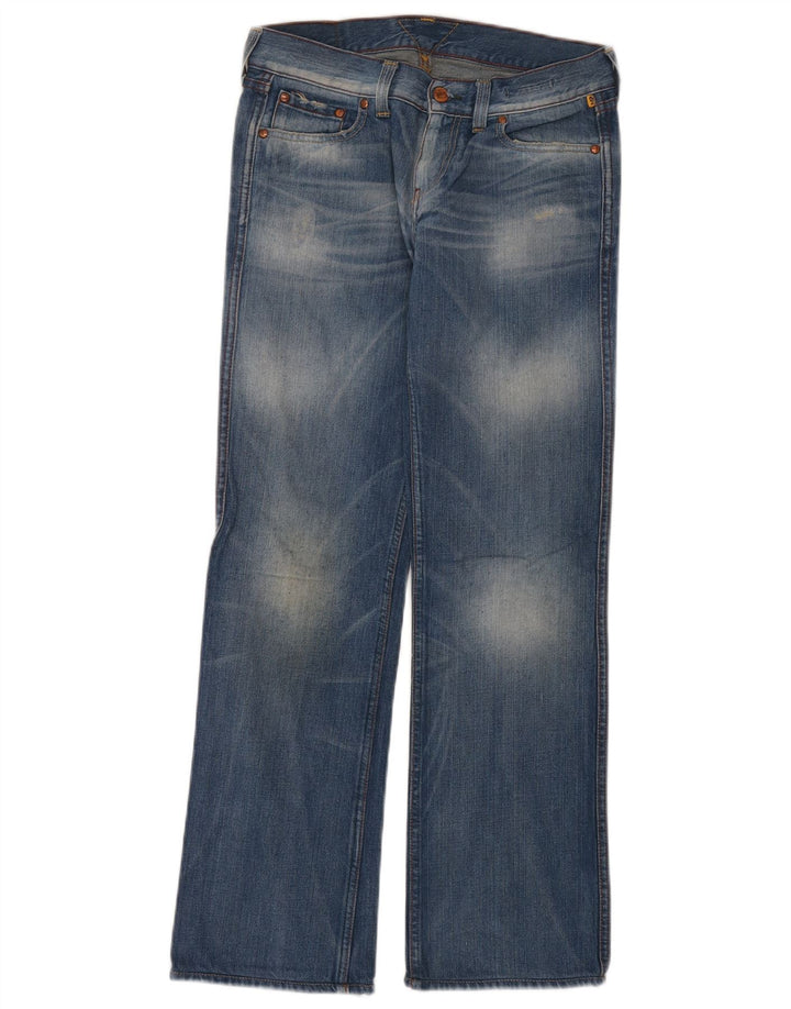 Meltin' Pot Damen Straight Jeans W26 L32 Blaue Baumwolle