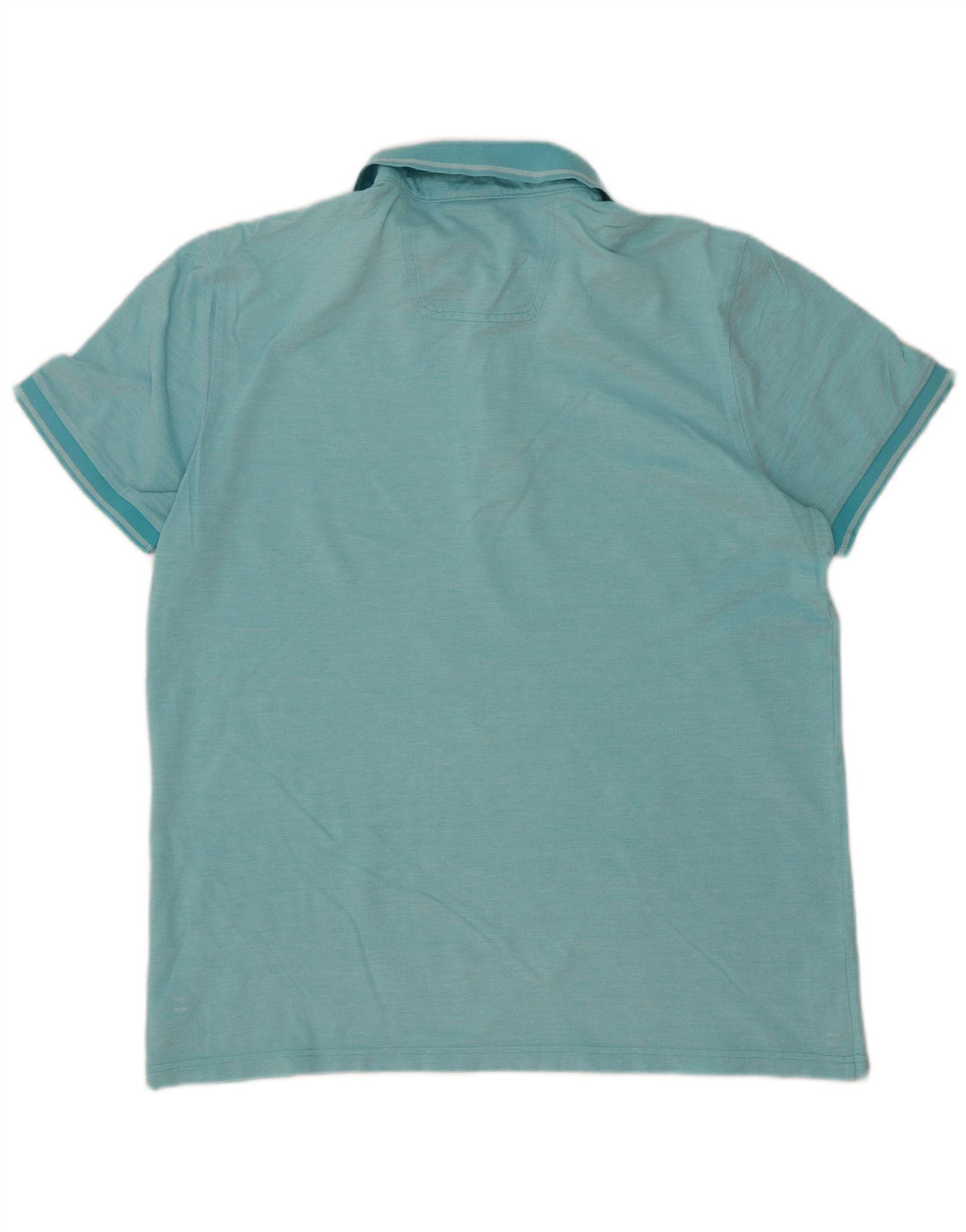 Hugo Boss Herren-Poloshirt mit normaler Passform, XL, blaue Baumwolle