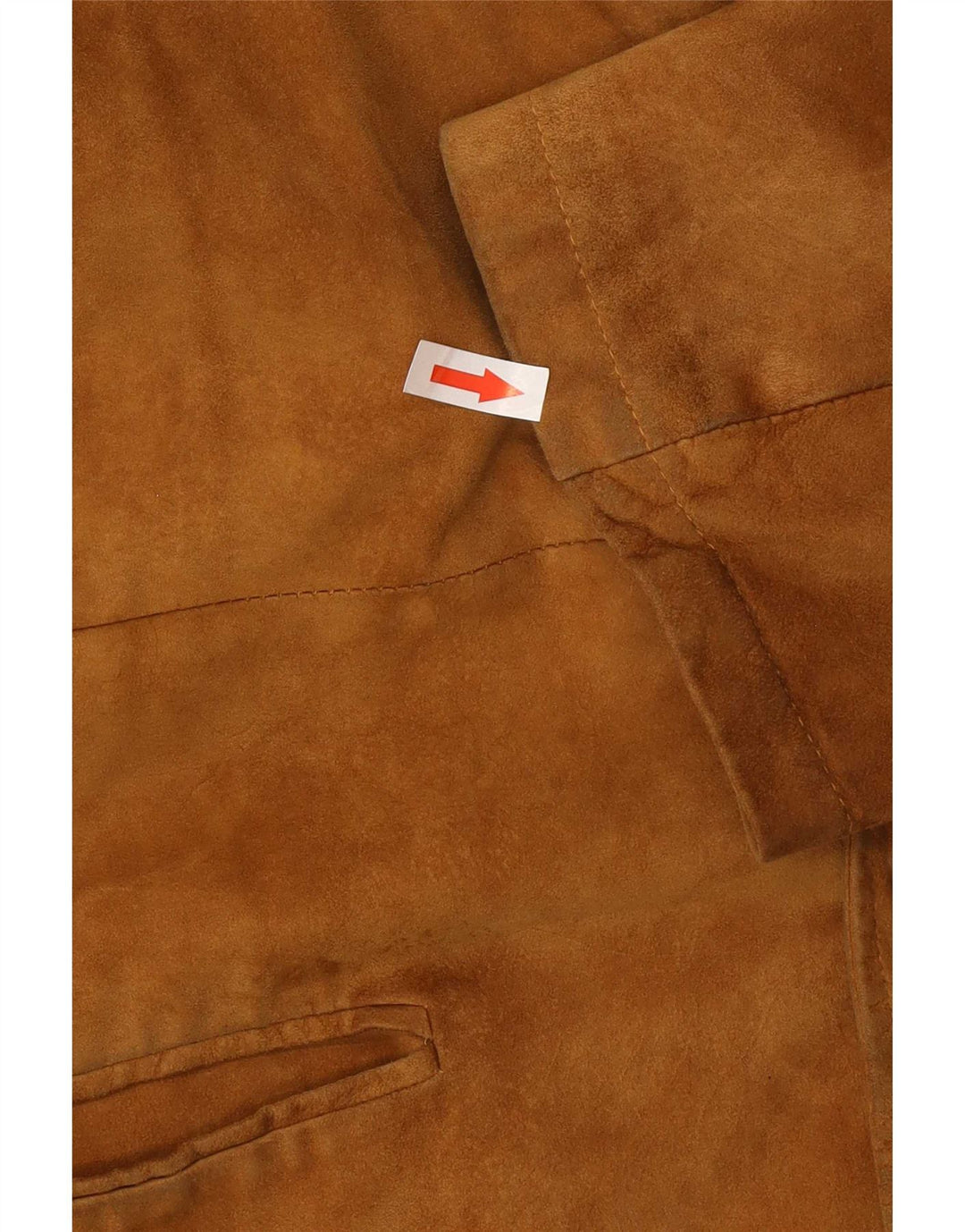 Vintage Herren Wildlederjacke IT 46 Kleines braunes Leder