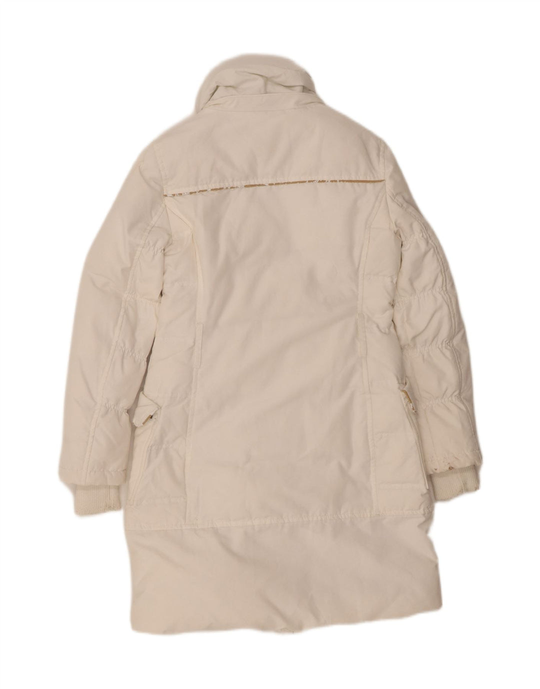 GAS Womens Padded Coat IT 38 XS White Cotton Vintage Gas and Second-Hand Gas from Messina Hembry 