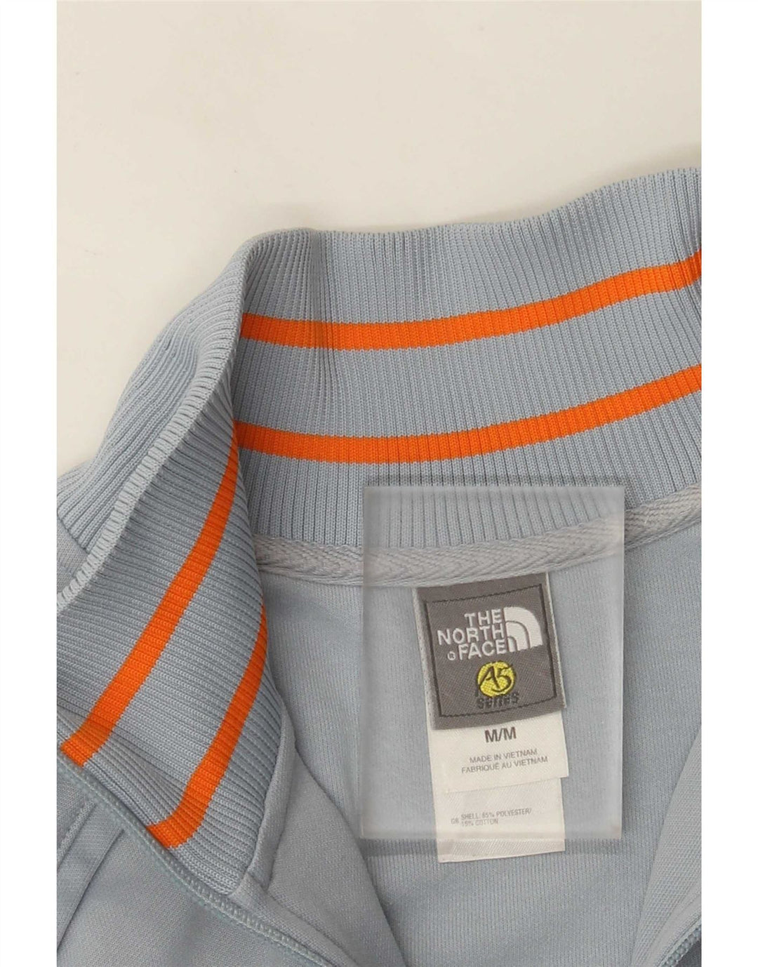 The North Face Damen-Trainingsanzug-Top-Jacke UK 12 Mittelblaues Polyester