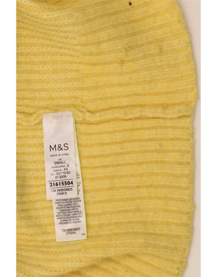 Marks & Spencer Rollkragenpullover für Damen, Gr. 10, Gelb