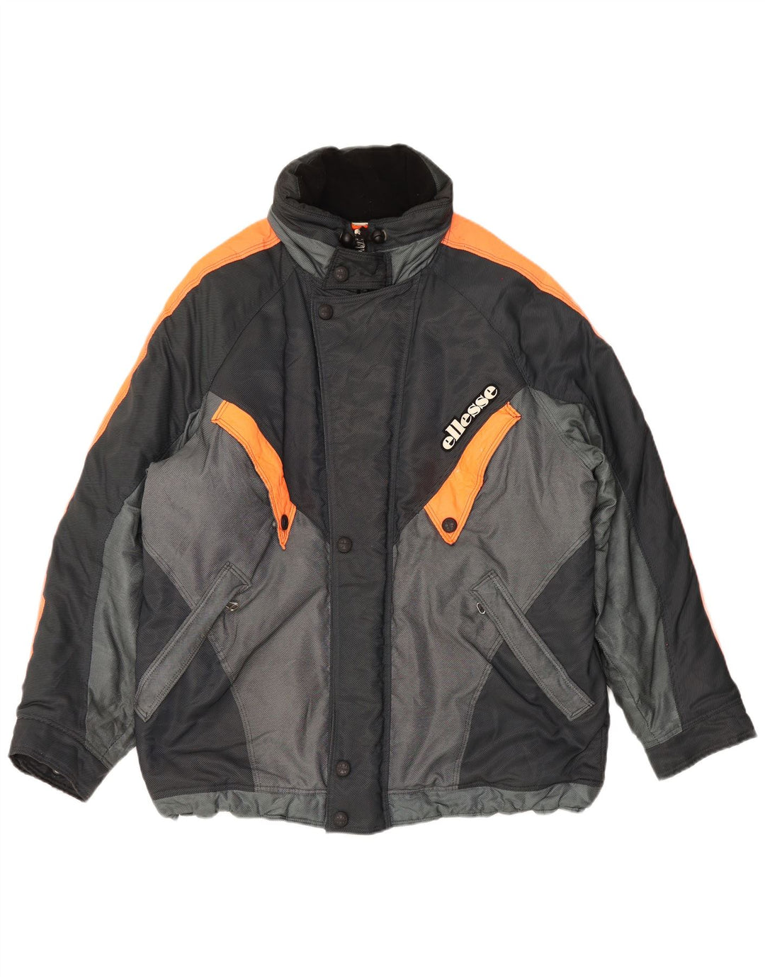 Ellesse Herren-Skijacke mit lockerer Passform, IT 50, Größe L, Schwarz, Farbblock