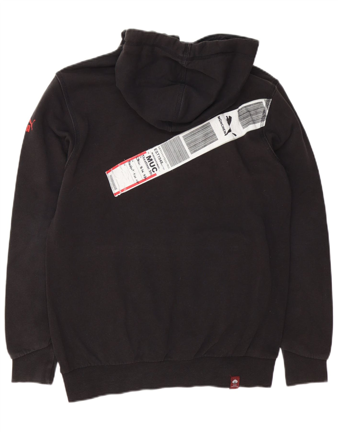 Puma Herren Munchen Graphic Kapuzenpullover, Größe S, Schwarz