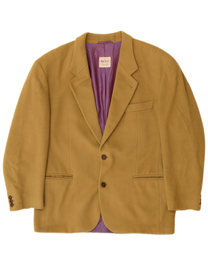 HUGO BOSS Herren-Blazer mit 2 Knöpfen, EU 52, XL, beige Wolle