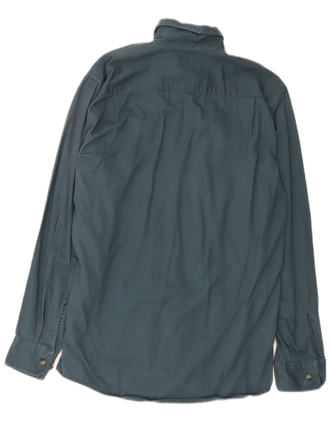 Wrangler Herrenhemd, klein, aus blauer Baumwolle