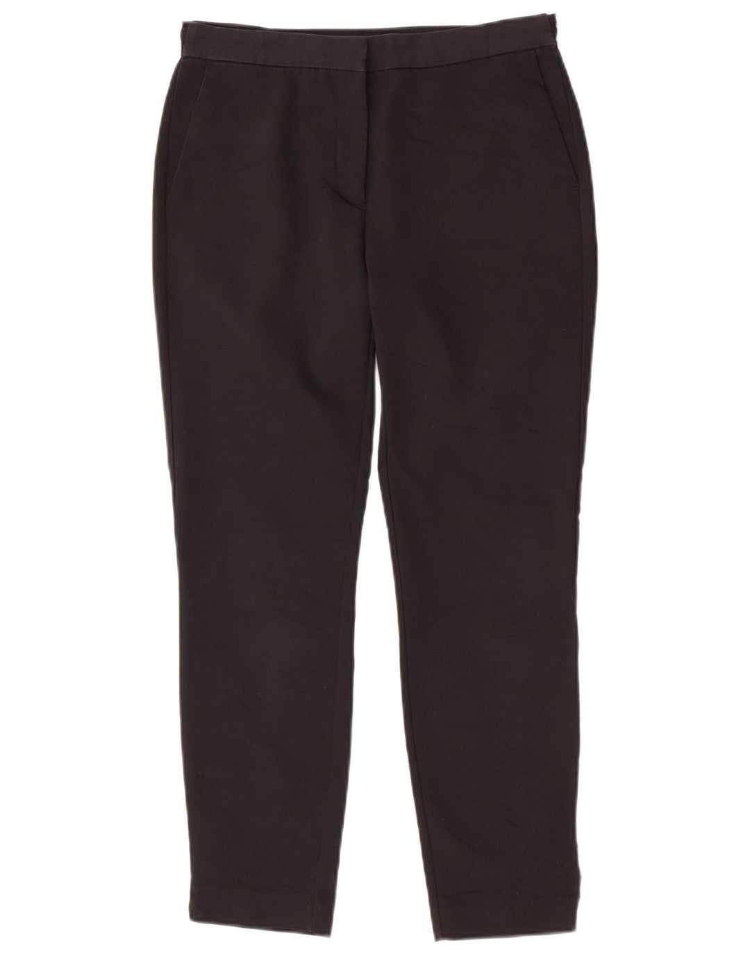 Zara Slim Chino-Hose für Damen, mittelgroß, W28, L26, schwarze Baumwolle