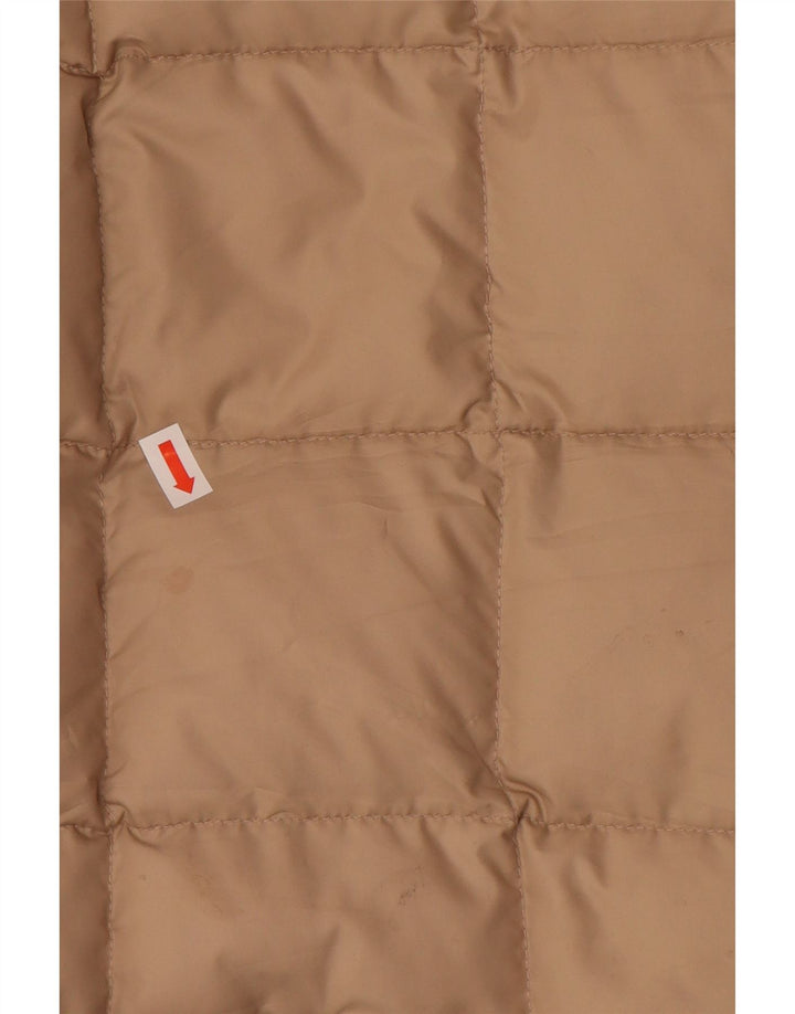 Vintage Damen Reversibler gepolsterter Mantel IT 44 Mittelbeige