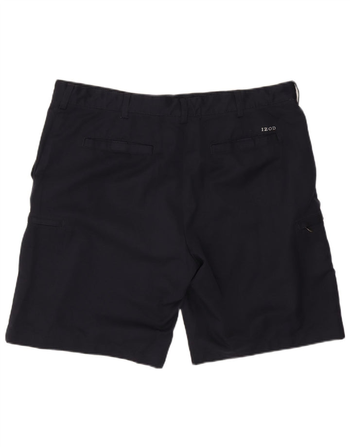Izod Herren Classic Cargo Shorts W40 XL Marineblau Polyester