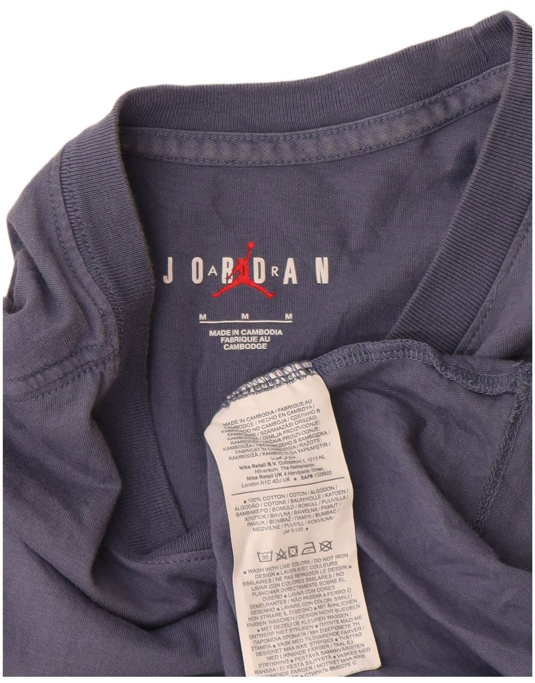Jordan Herren-T-Shirt mit Grafik, mittelgroß, marineblau, Baumwolle