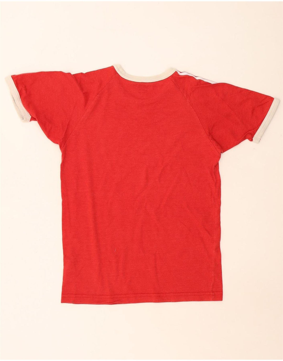 ADIDAS Herren T-Shirt Top Small Rot Baumwolle