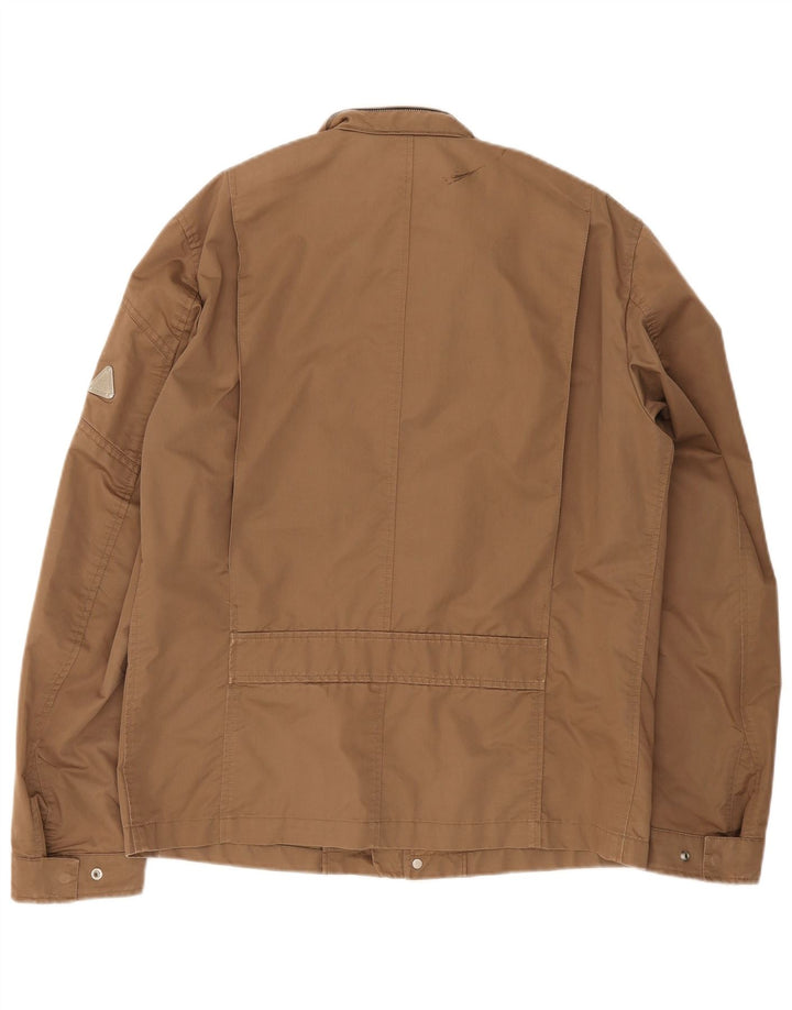 Belfe Herren-Utility-Jacke UK 42 XL Beige Baumwolle