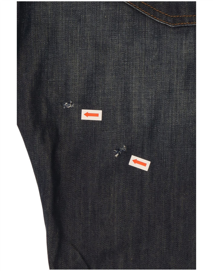 Hugo Boss Herren Straight Jeans W33 L32 Blaue Baumwolle