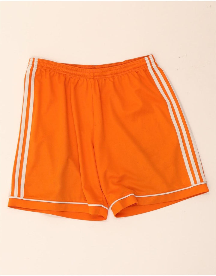 Adidas Herren Climalite Sport Shorts Large Orange Polyester