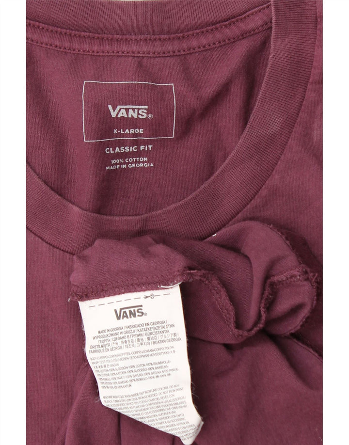 Vans Herren-T-Shirt mit klassischer Passform, XL, kastanienbraun, Baumwolle
