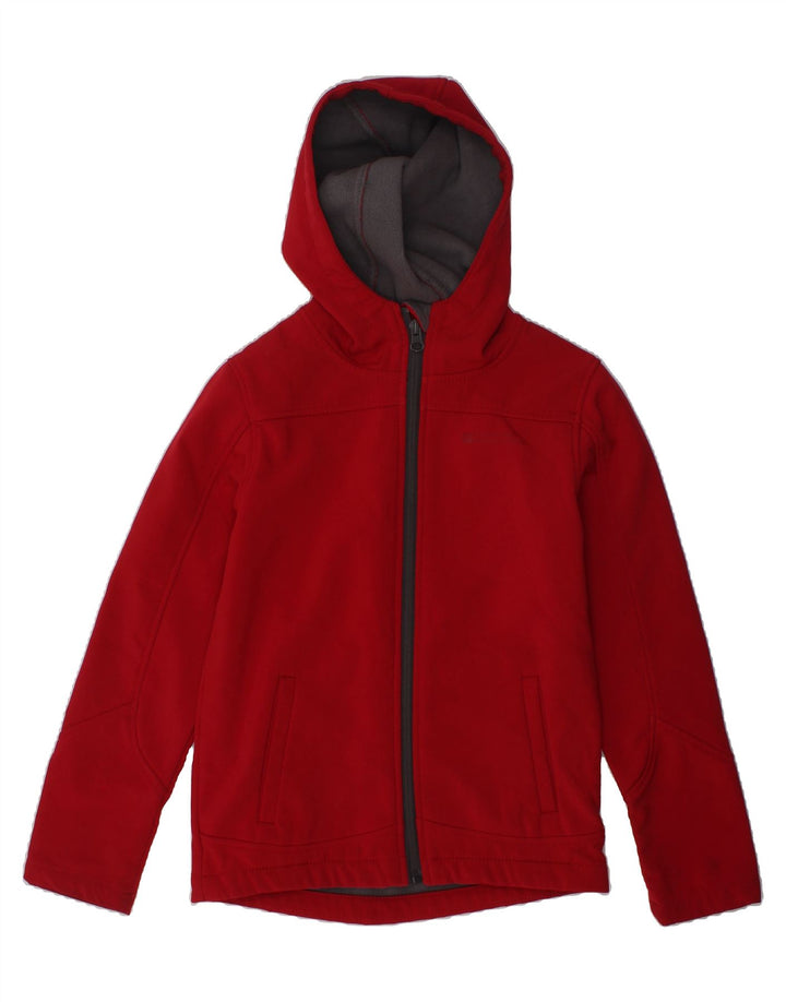MOUNTAIN WAREHOUSE Girls Hooded Windbreaker Jacket 7-8 Years Red Polyester | Vintage Mountain Warehouse | Thrift | Second-Hand Mountain Warehouse | Used Clothing | Messina Hembry 