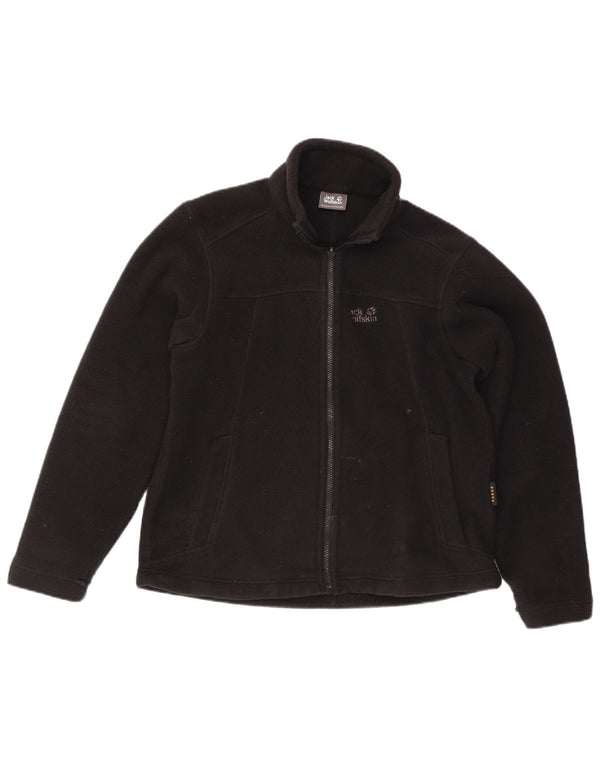 Jack Wolfskin Damen Liner Fleecejacke UK 14 Large Schwarz Polyester