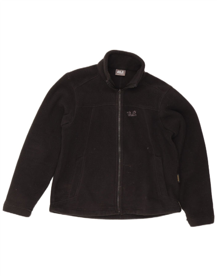 Jack Wolfskin Damen Liner Fleecejacke UK 14 Large Schwarz Polyester