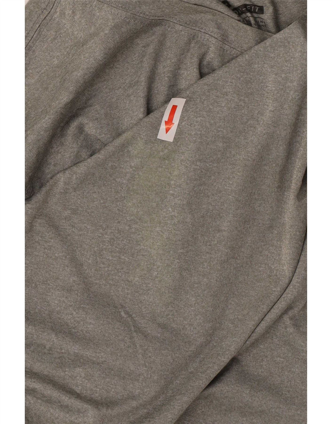 Nike Herren Dri Fit T-Shirt-Oberteil aus mittelgrauem Polyester