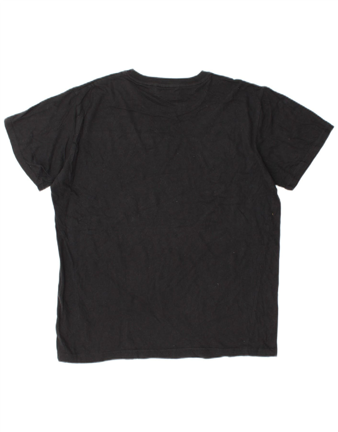 PIERRE CARDIN Womens T-Shirt Top UK 14 Medium Black Cotton
