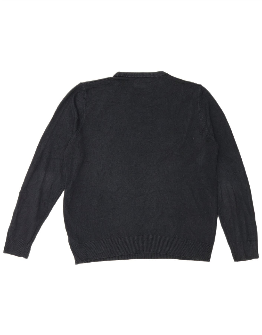 Marks & Spencer Herren-Pullover mit Rundhalsausschnitt, groß, Marineblau, Acryl