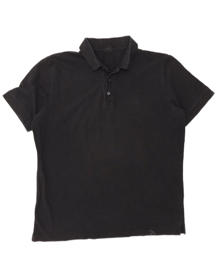 Hugo Boss Herren Poloshirt Large Schwarz