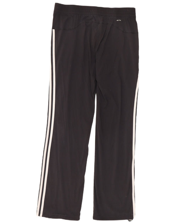 Adidas Damen Straight Chino Hose UK 12 Medium W32 L31 Schwarzes Nylon
