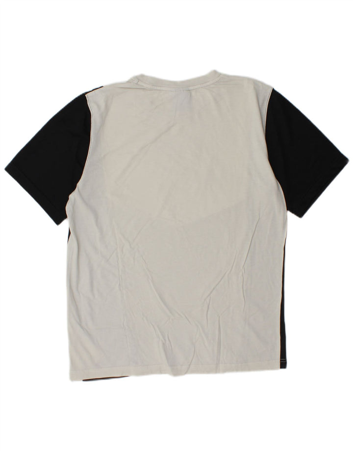 Nike Herren-T-Shirt mit Grafik, Mittelweiß, Colourblock-Baumwolle