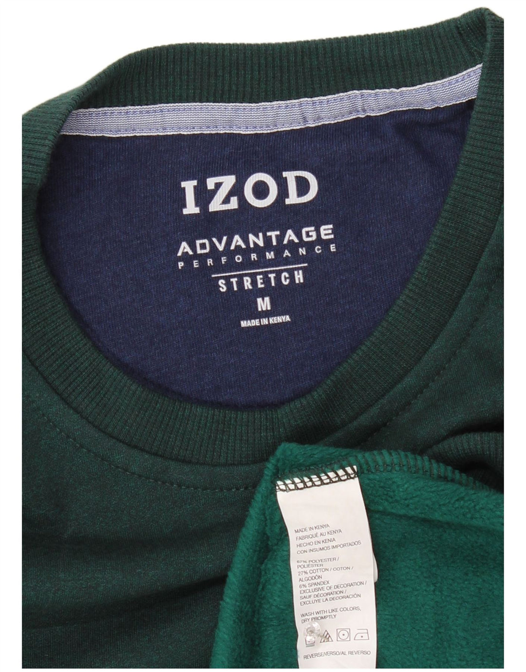 IZOD Herren-Sweatshirt-Pullover, mittelgrüne Baumwolle