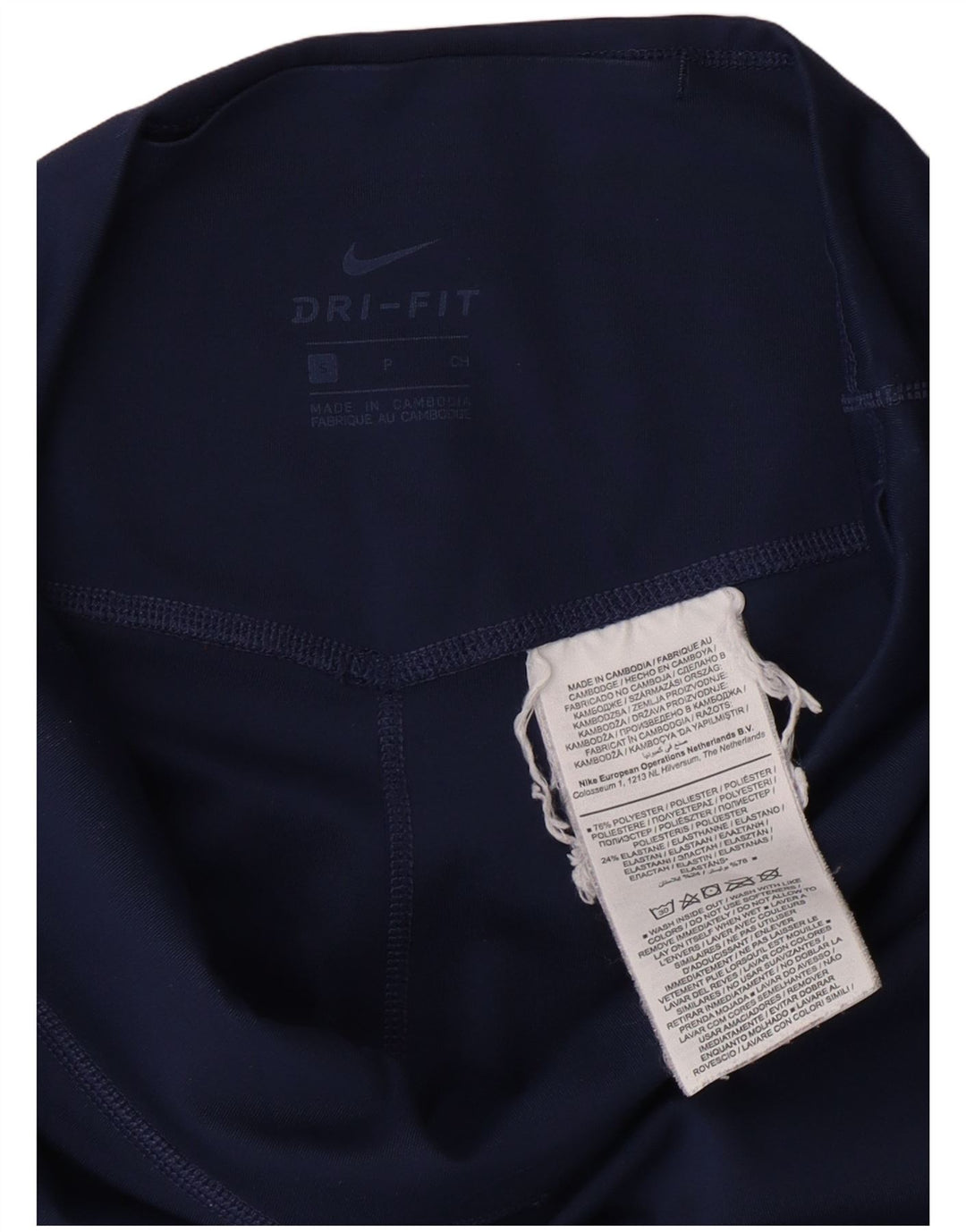 NIKE Damen Dri Fit Leggings UK 10 Small Marineblau Polyester