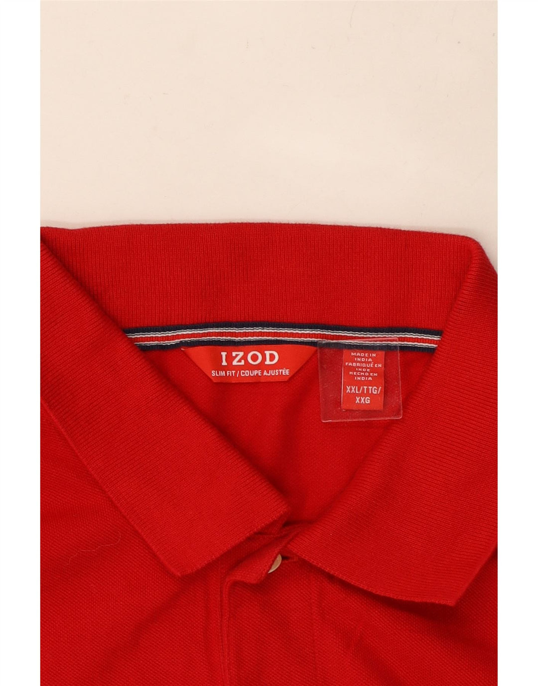 IZOD Herren Poloshirt 2XL Rote Baumwolle