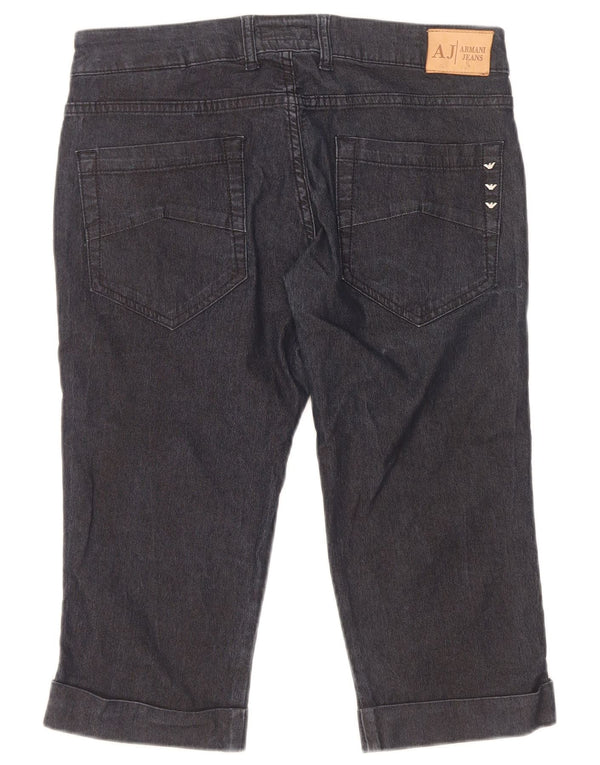 Armani Damen Bermuda Denim Shorts W29 L18 Marineblaue Baumwolle