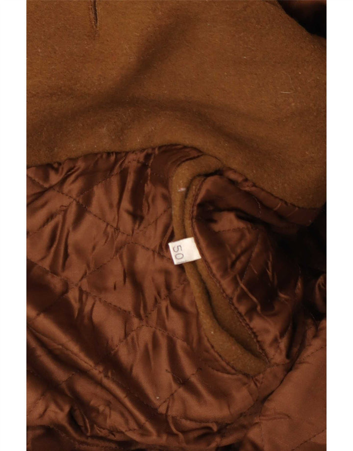 Vintage Herren Kapuzen-Dufflecoat EU 50 Large Brown