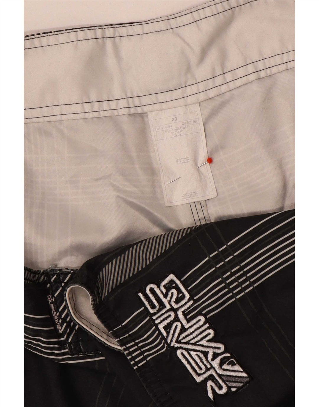 Quiksilver Herren-Badeshorts, Mittelschwarz, kariert, Polyester