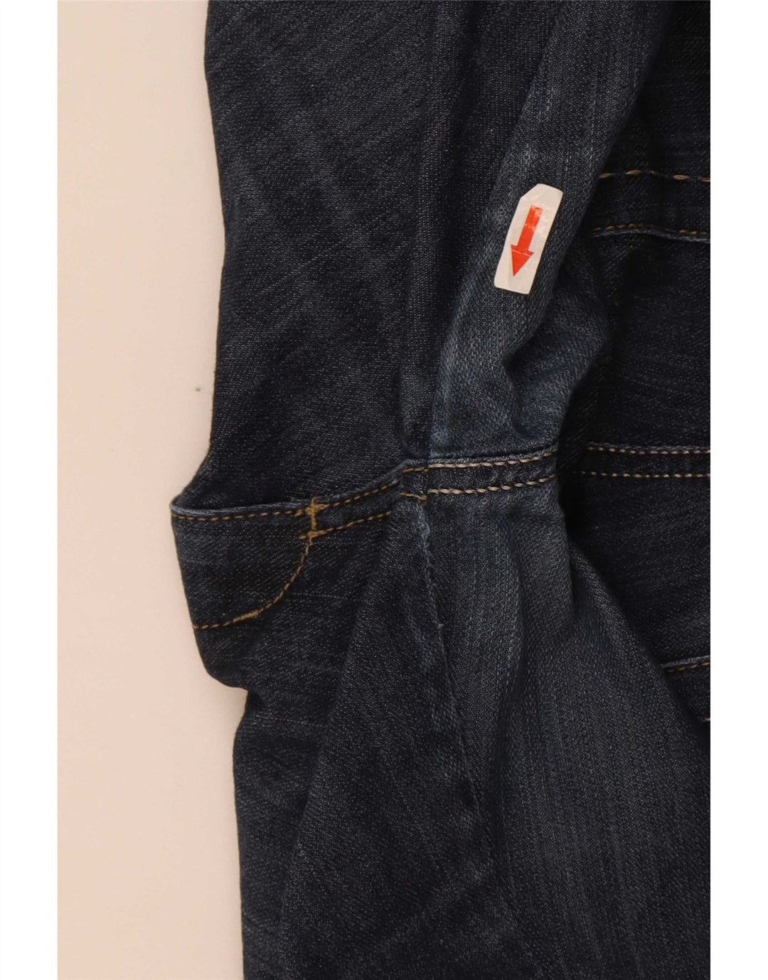 Roccobarocco Damen Straight Jeans W32 L29 Marineblau Baumwolle