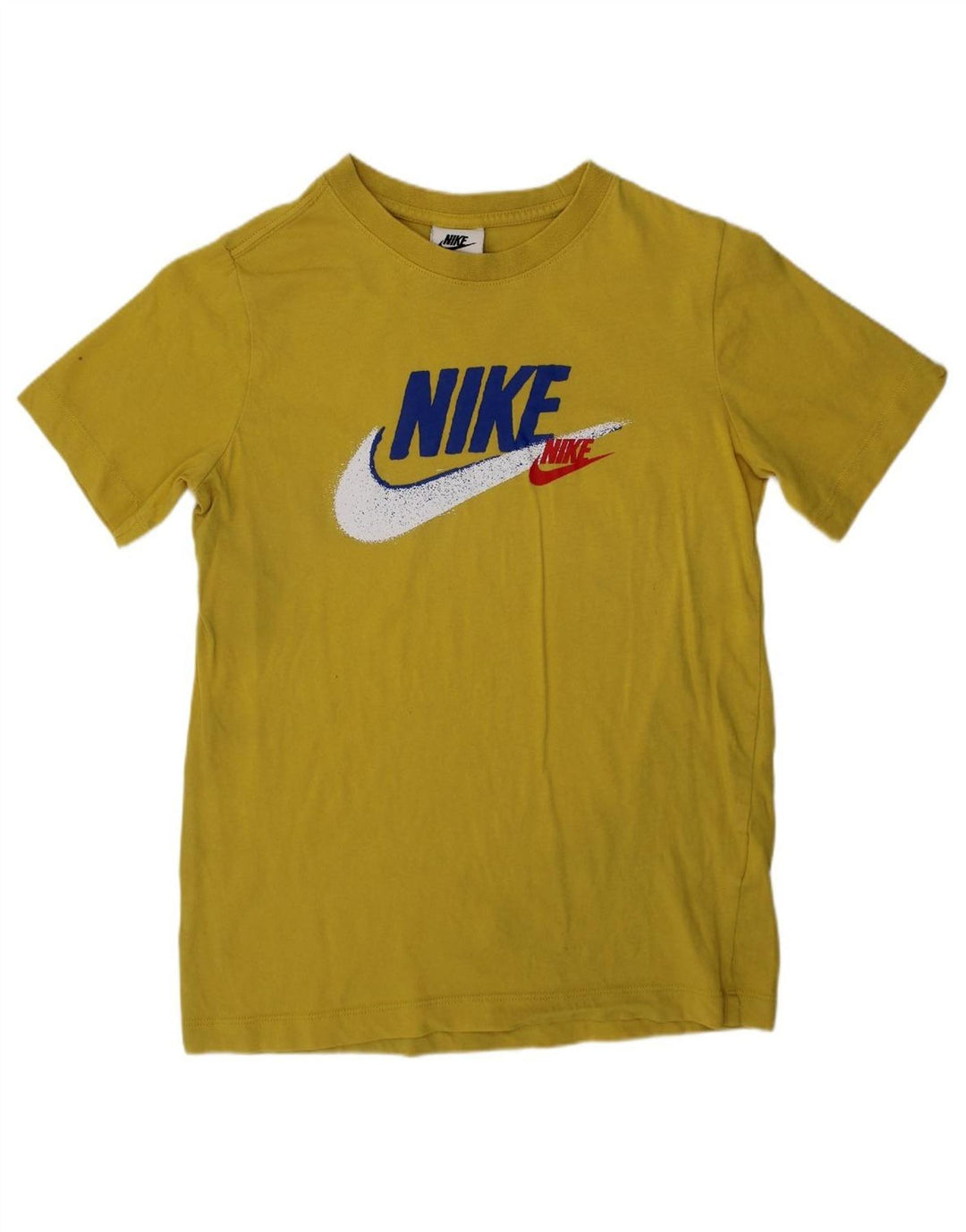 NIKE Boys Graphic T-Shirt Top 10-11 Years Medium Yellow