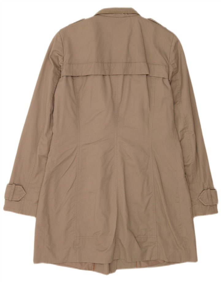 Zara Damen Trenchcoat UK 10 Small Beige Baumwolle