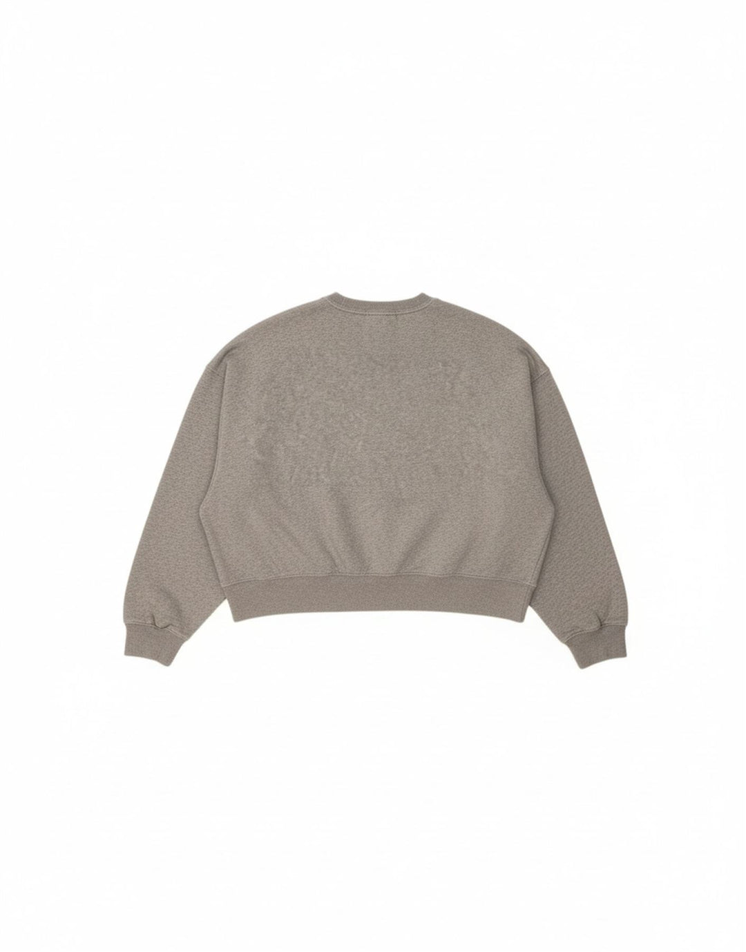 NIKE Womens Oversized Crop Sweatshirt Jumper UK 14 Medium Grey Cotton