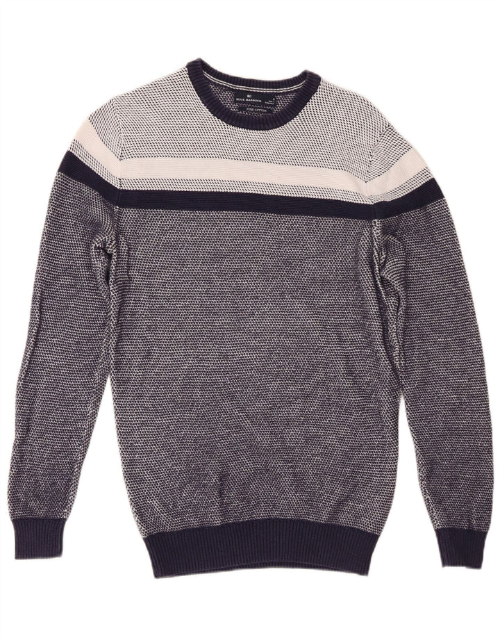 Marks & Spencer Herren Blue Harbour Pullover mit Rundhalsausschnitt, Größe S, Marineblau